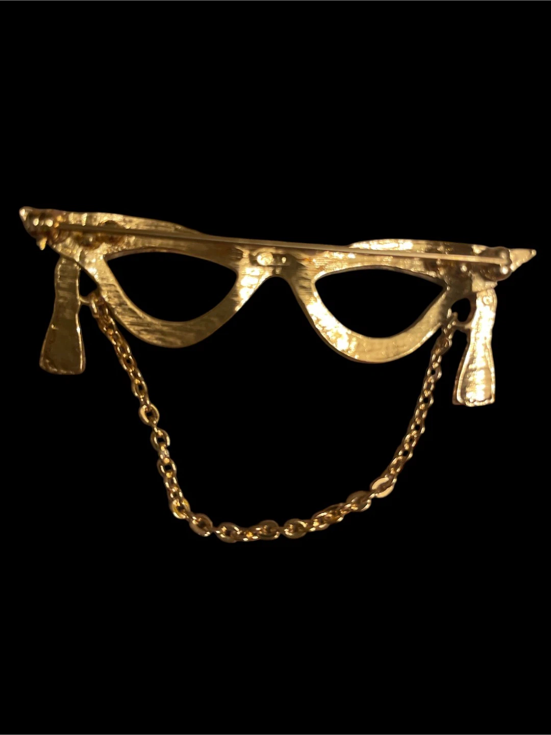 Gold Glasses Brooch - photo 2