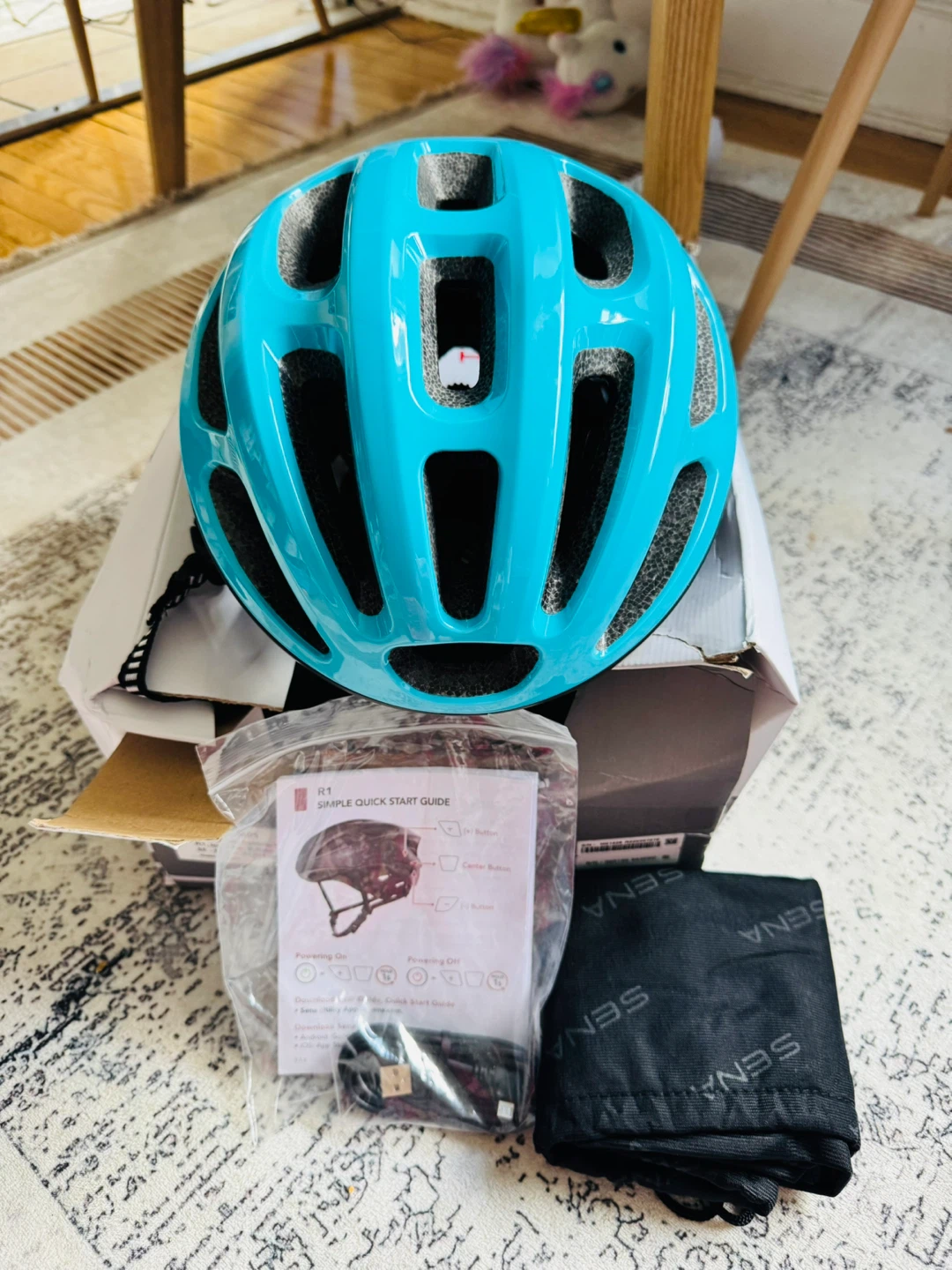 Sena R1 Smart Cycling Helmet, Turquoise - photo 2