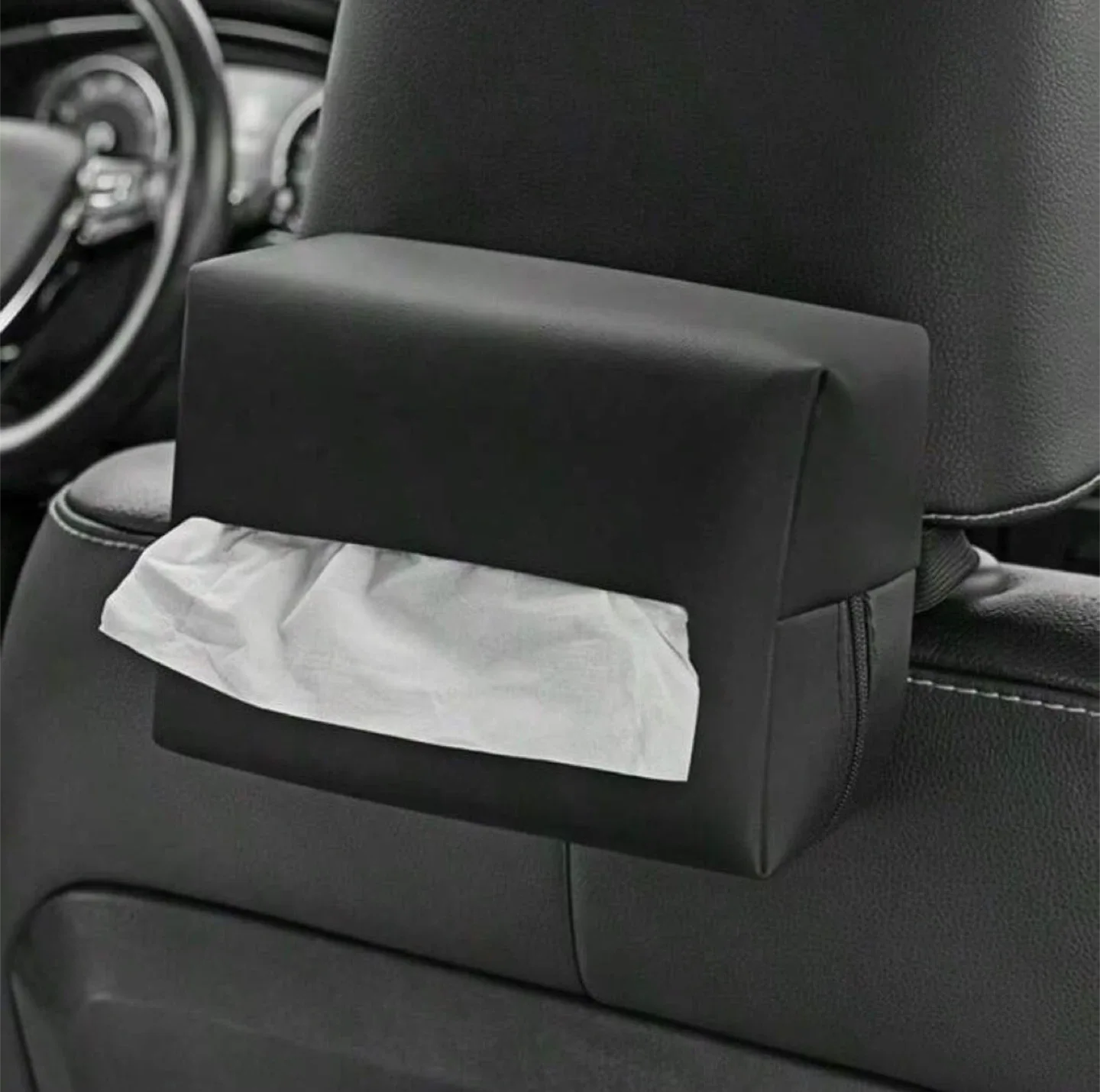 Car Tissue Box Holder - Black image indicator(2)