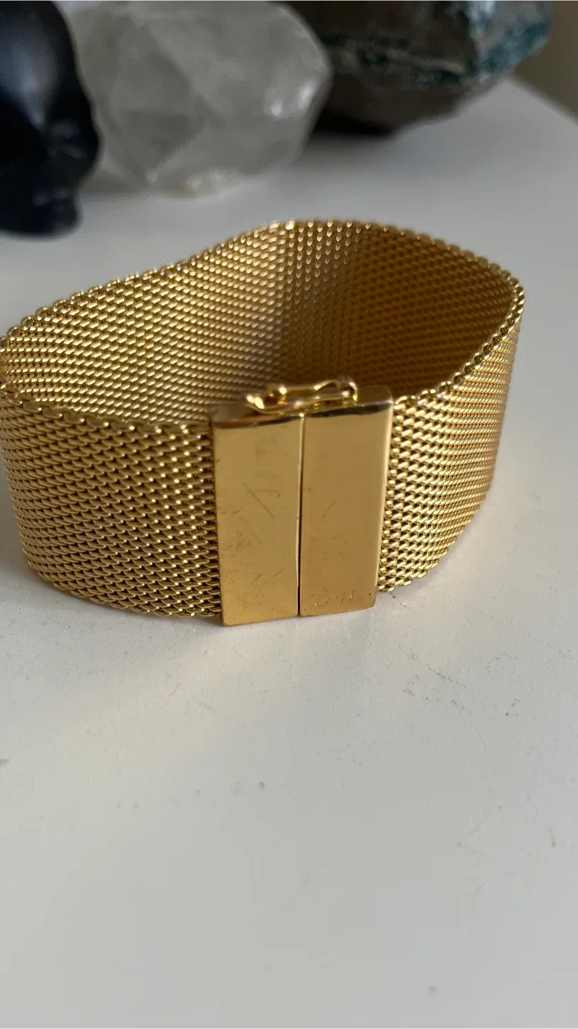 Coach Gold Mesh Bracelet