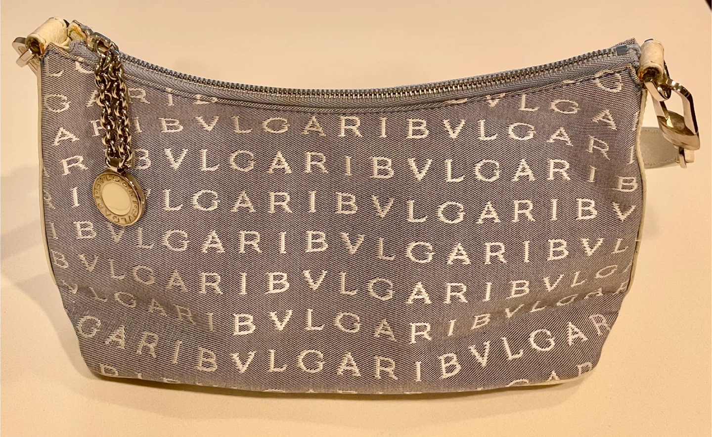 👜 BVLGARI Light Blue (denim) Canvas Shoulder Bag_Authentic 👜 - photo 5