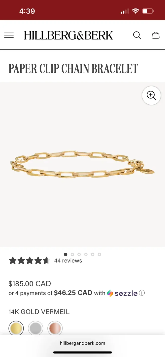 Hillberg & Berk Paperclip  Bracelet image indicator(6)