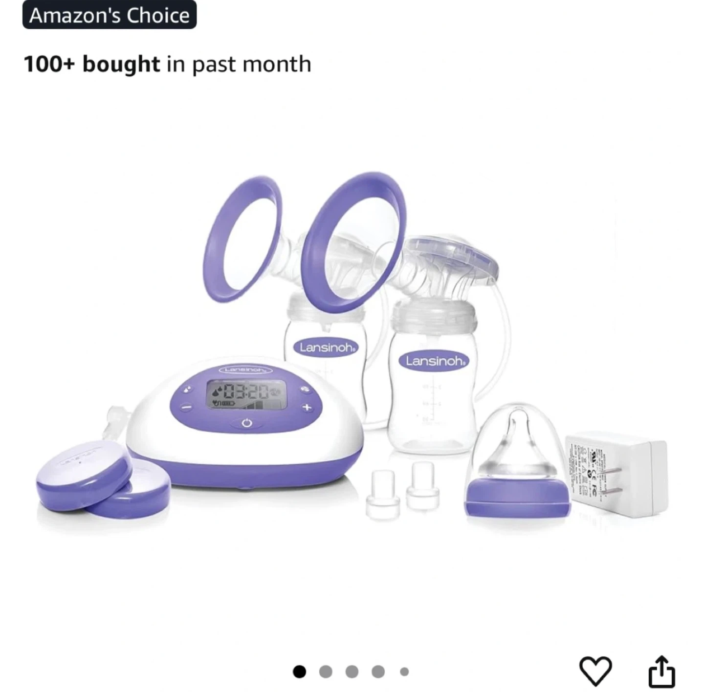 Lansinoh Signature Pro Double Electric Breast Pump - photo 2