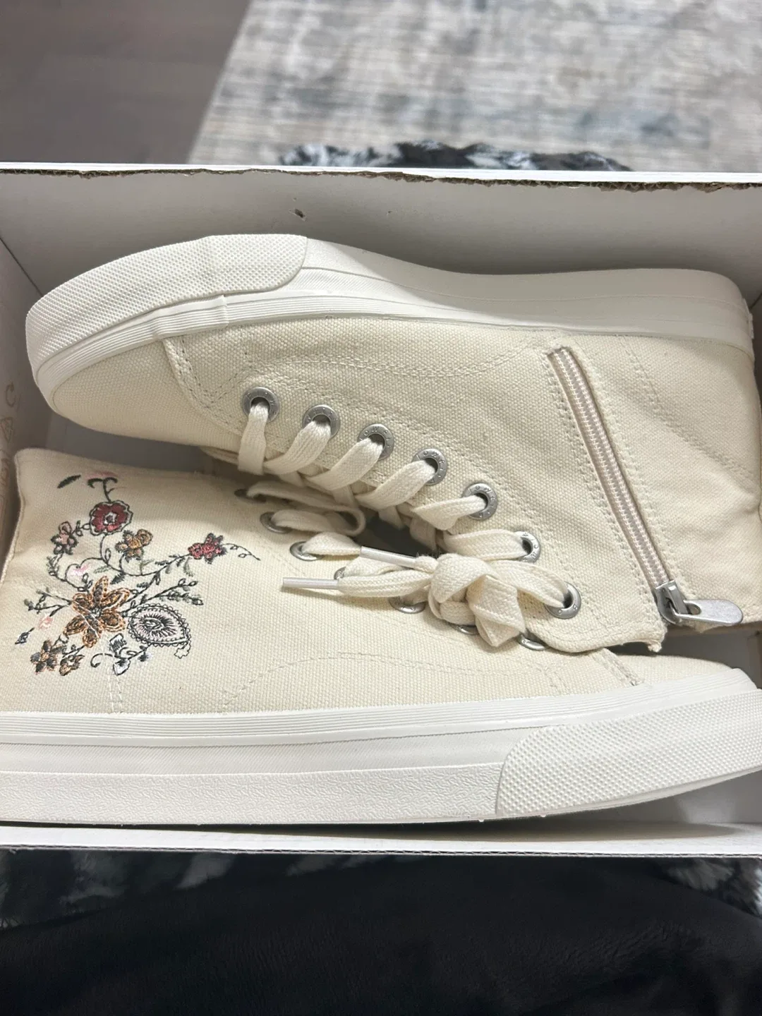 Blowfish Malibu Floral Canvas High-Top Sneakers