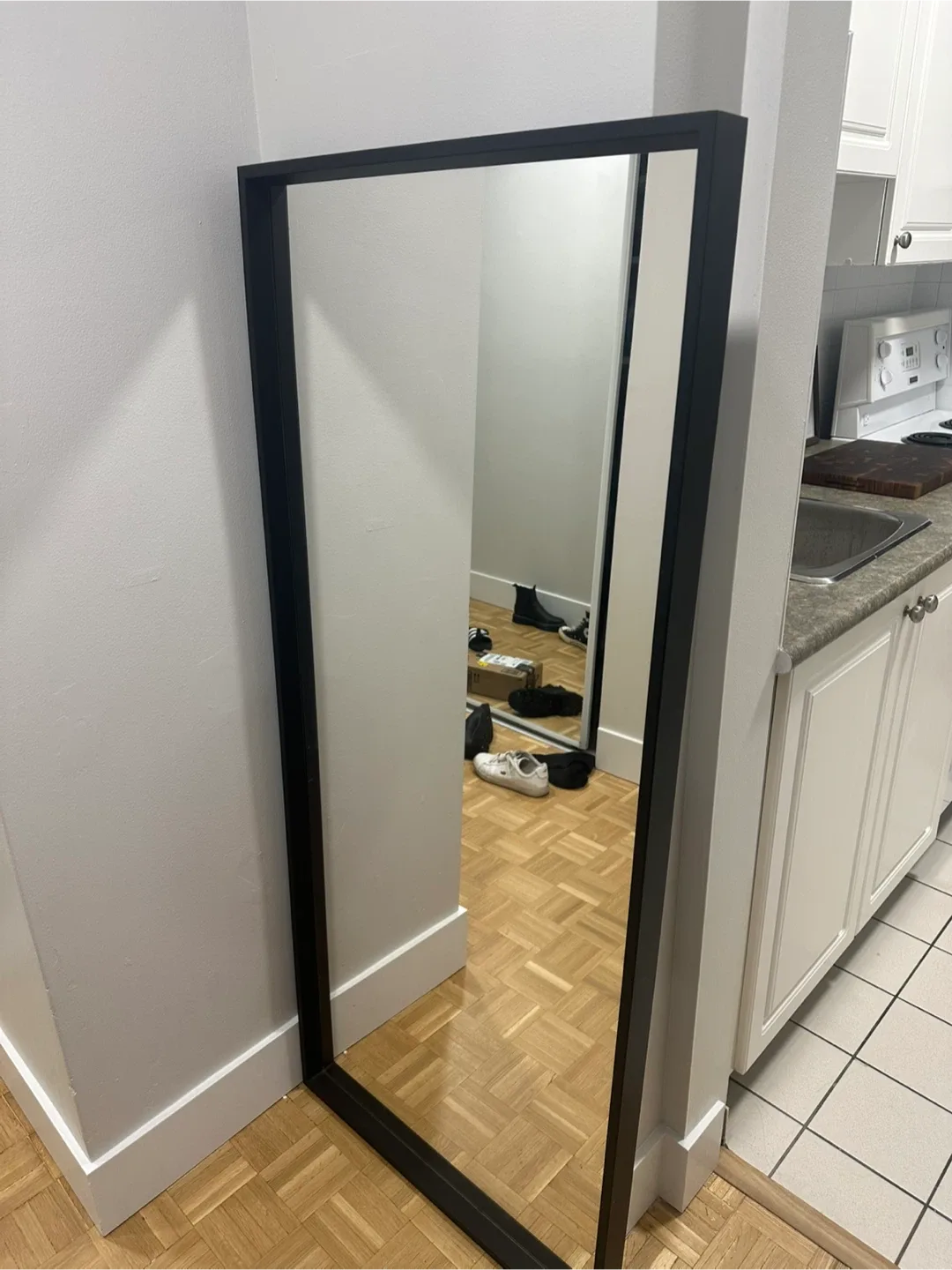 Full Length Black Framed Mirror