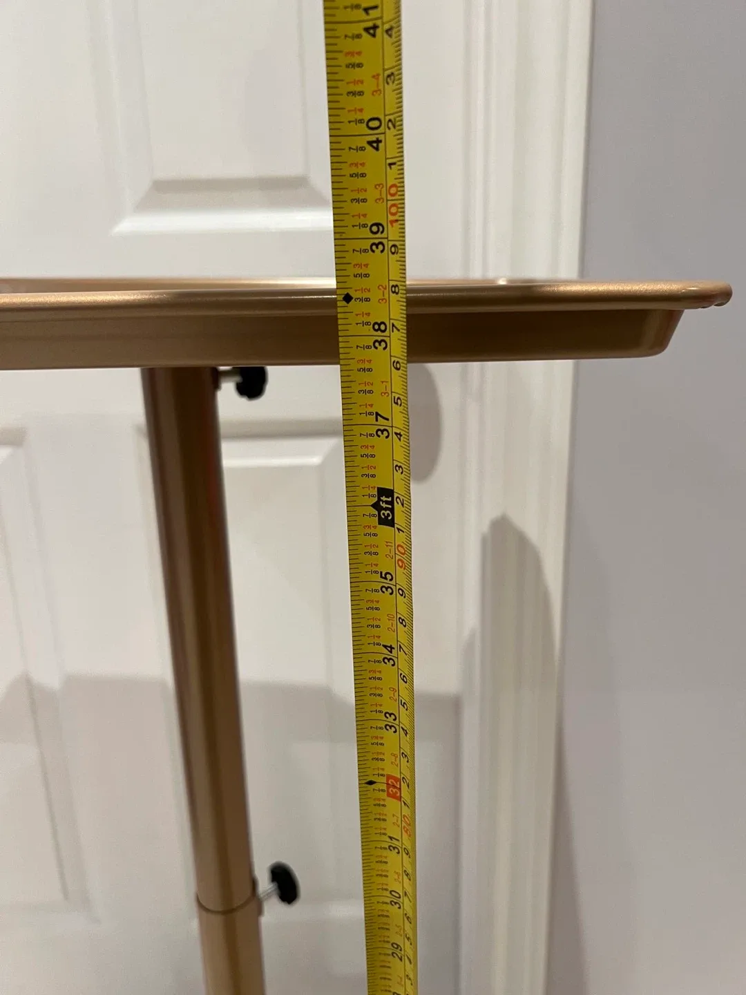 Rolling Adjustable Height Salon Tray - Bronze image indicator(6)