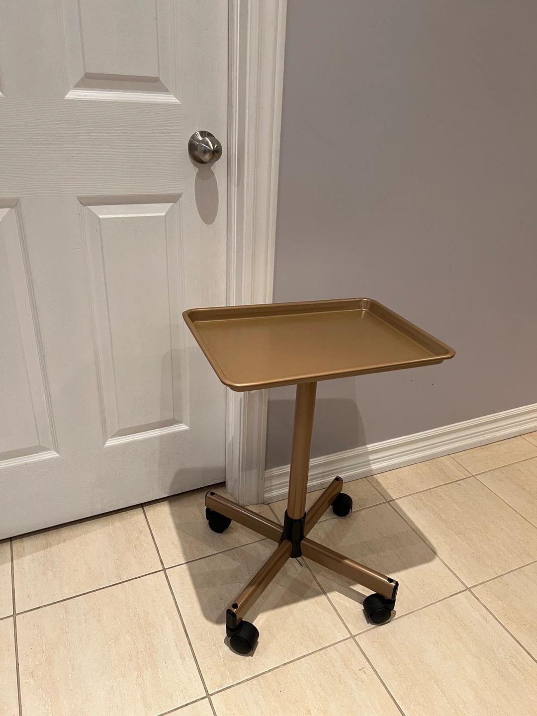 Rolling Adjustable Height Salon Tray - Bronze - photo 2