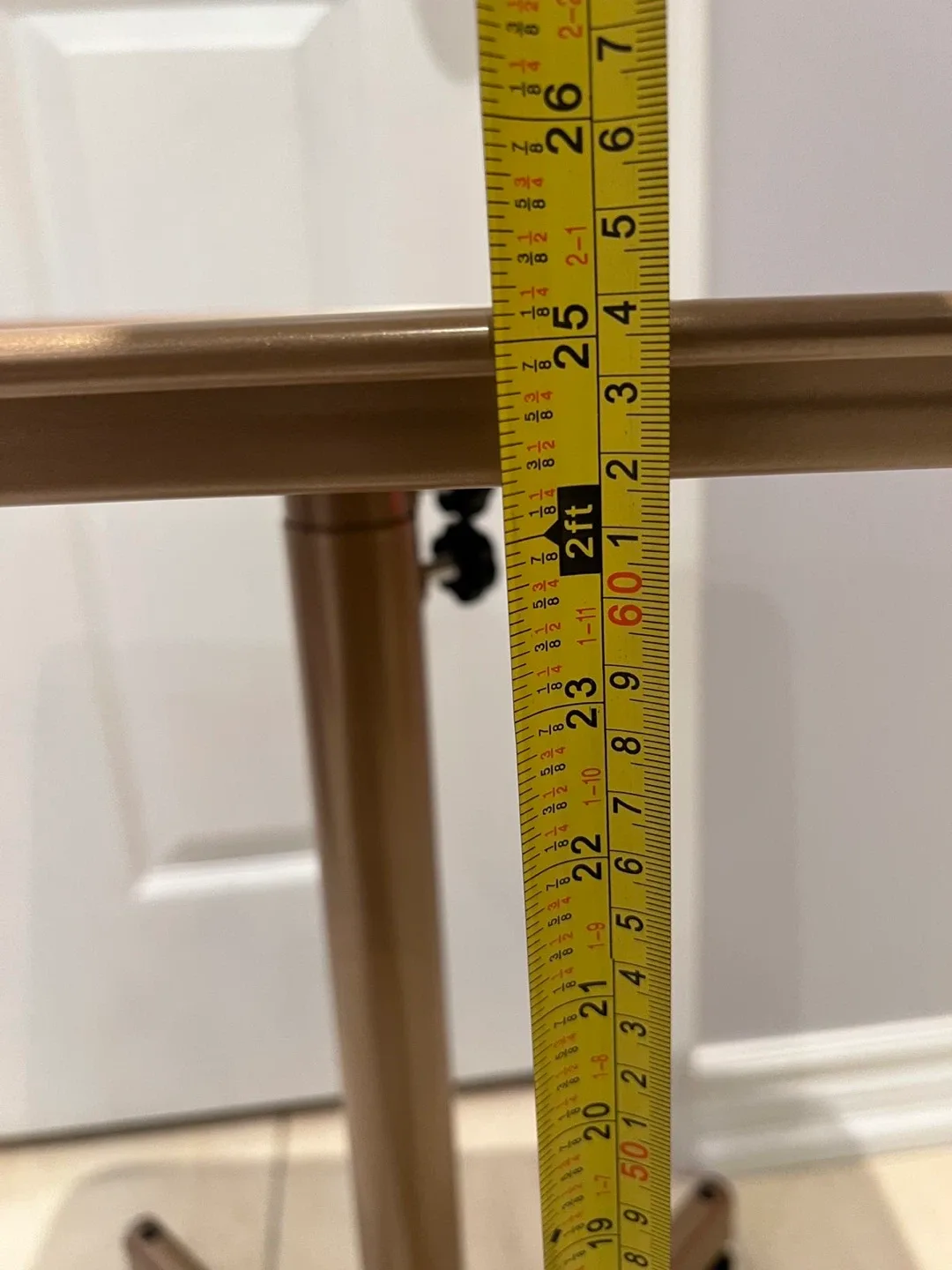 Rolling Adjustable Height Salon Tray - Bronze image indicator(7)