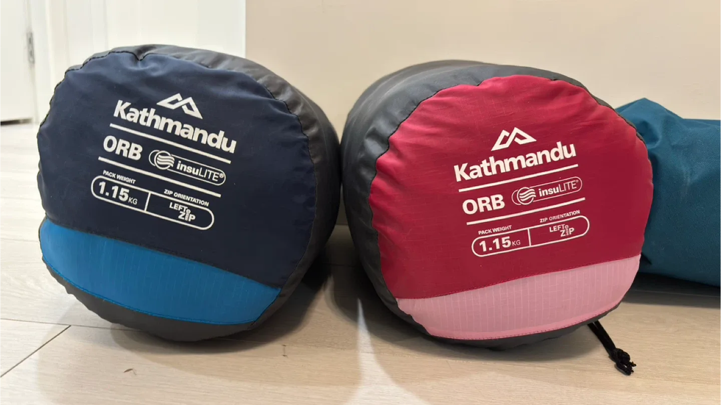 Kathmandu ORB Sleeping Bag & Roamer Festival Chair