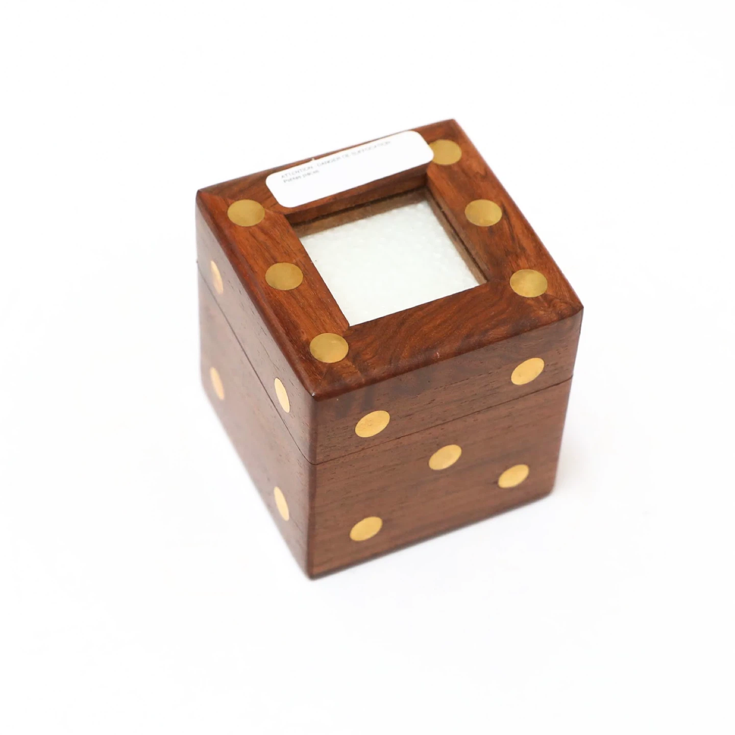 NWOT Vintage style wooden game box dice