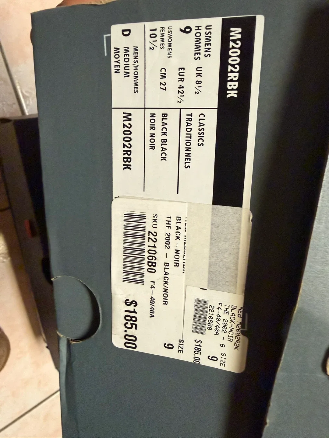 New Balance 2002R Black/Grey Sneakers image indicator(8)