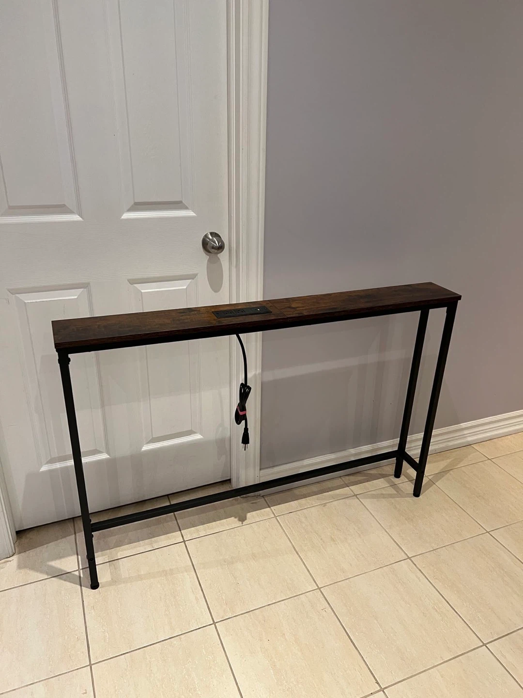 Console Table with Power Outlets