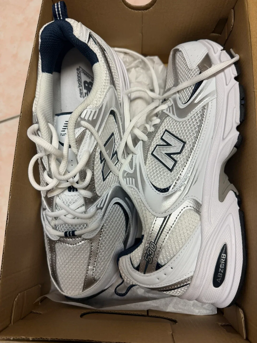 New Balance 530 White/Silver Sneakers