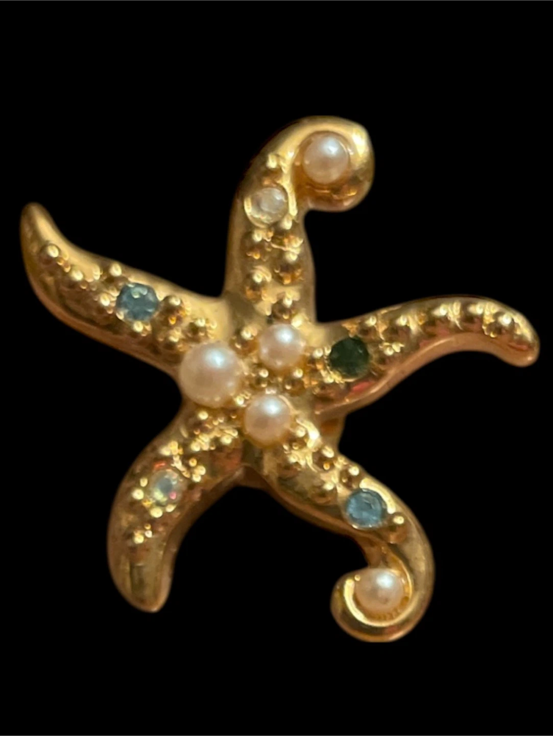 Avon Starfish Pin Gold Tone