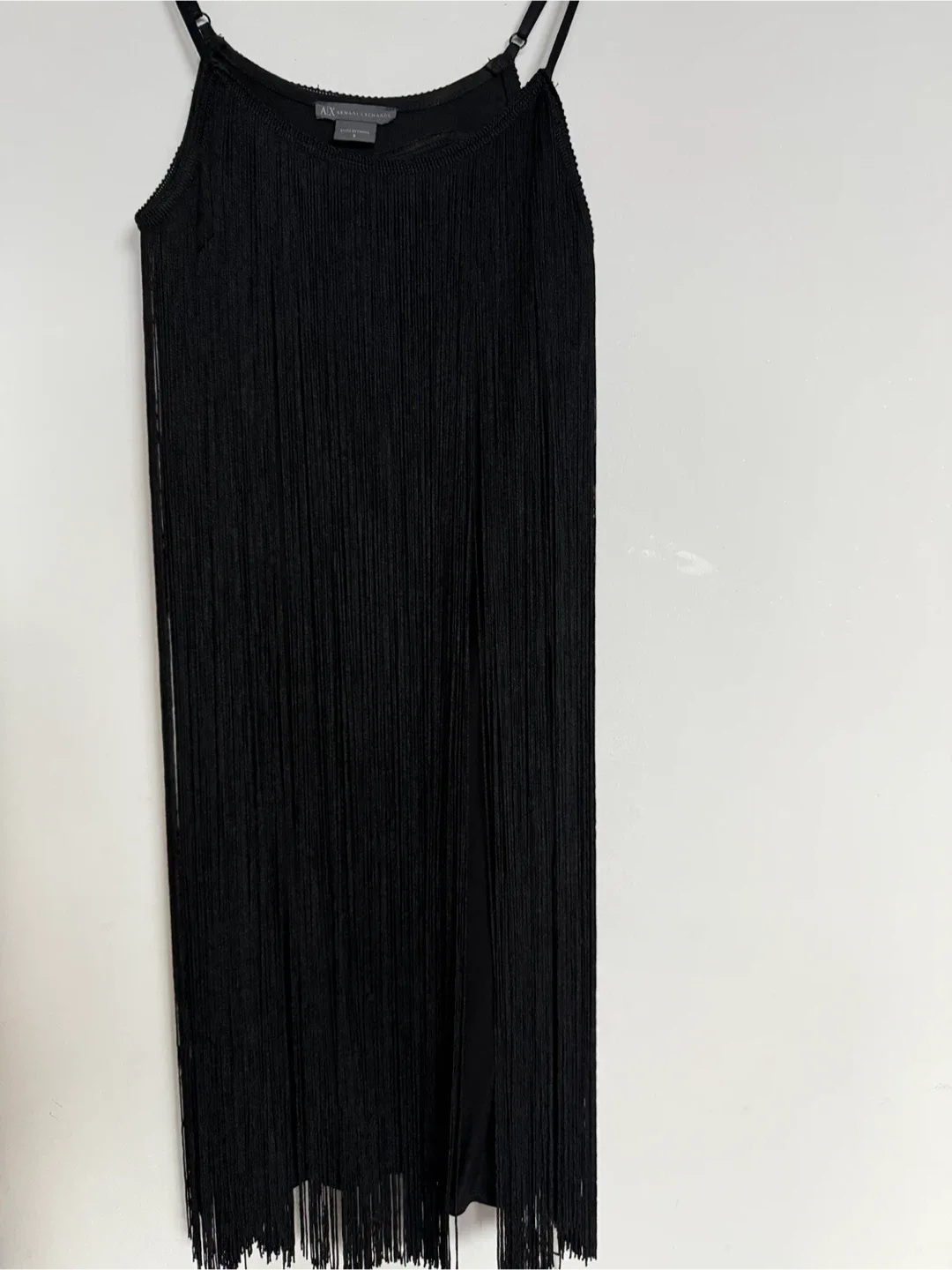 Armani Exchange Black Fringe Dress