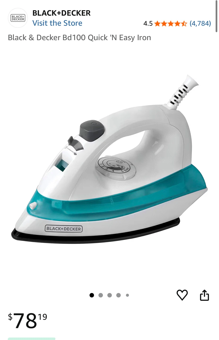 Black & Decker Quick N Easy Iron - photo 4