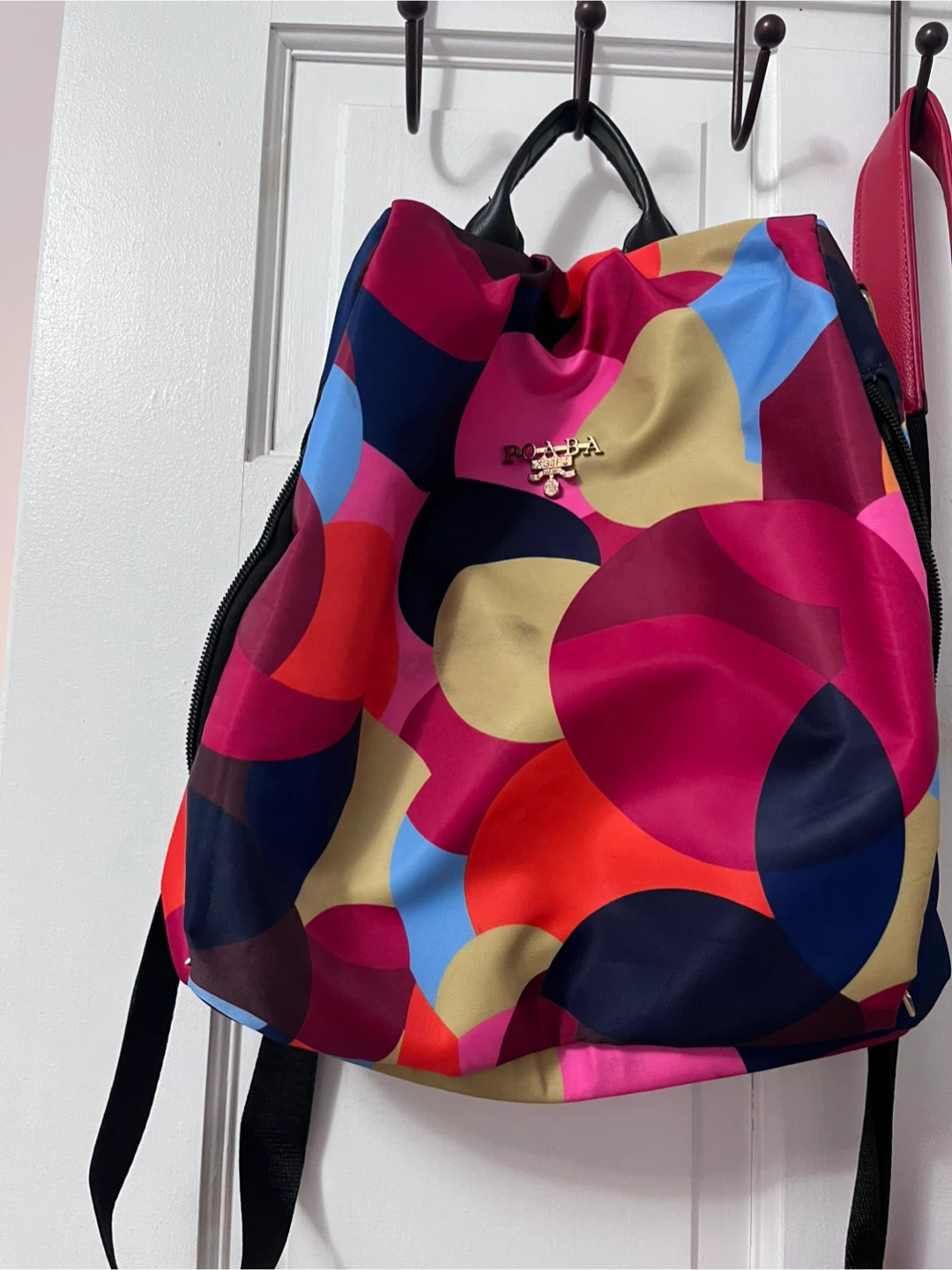 Poppy & Peonies Backpack & Red Crossbody Bag - photo 2
