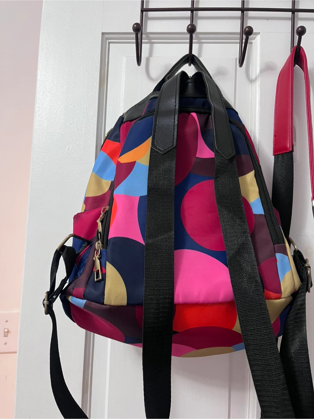 Poppy & Peonies Backpack & Red Crossbody Bag - photo 3