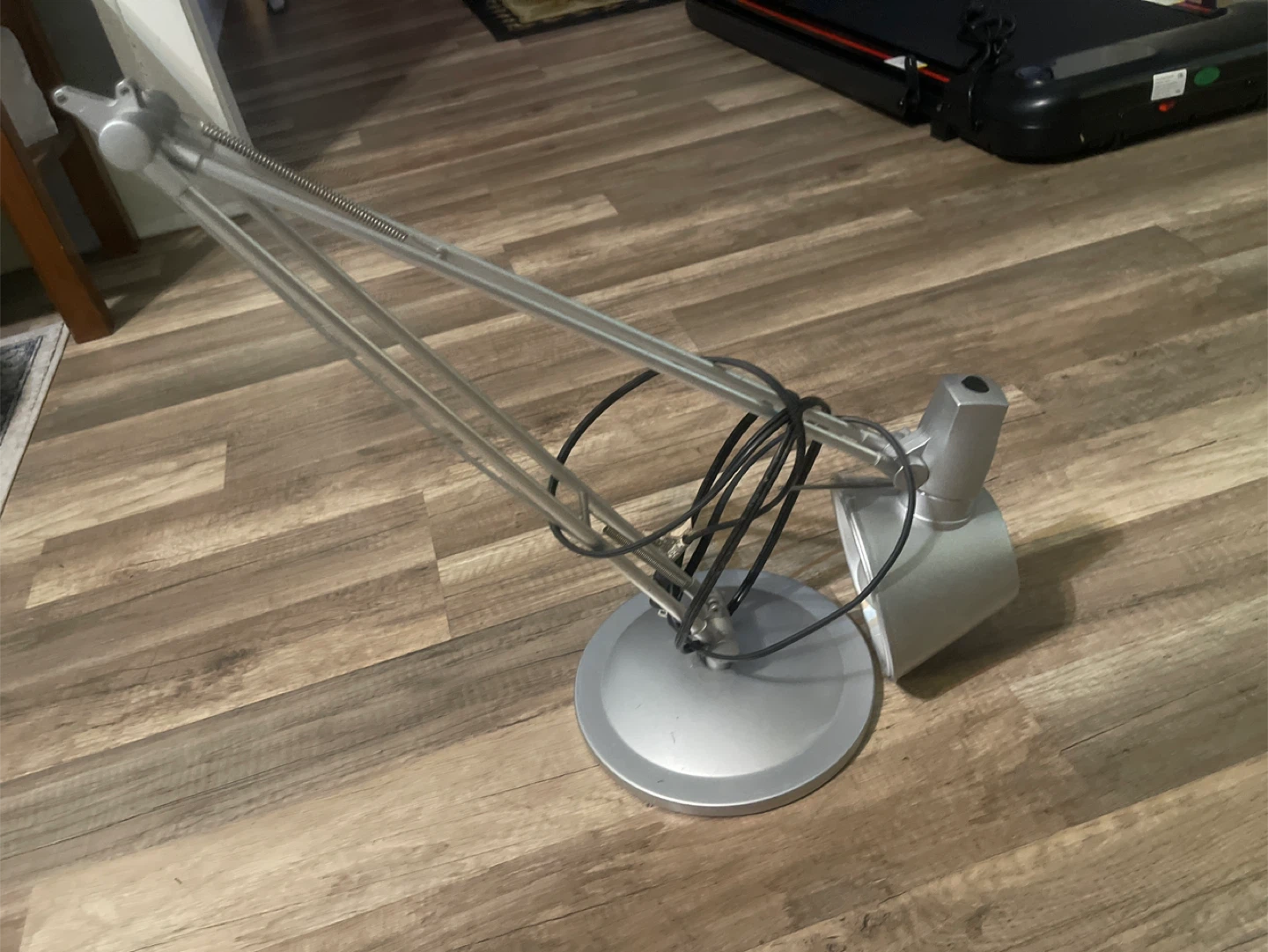Silver Adjustable Desk Lamp