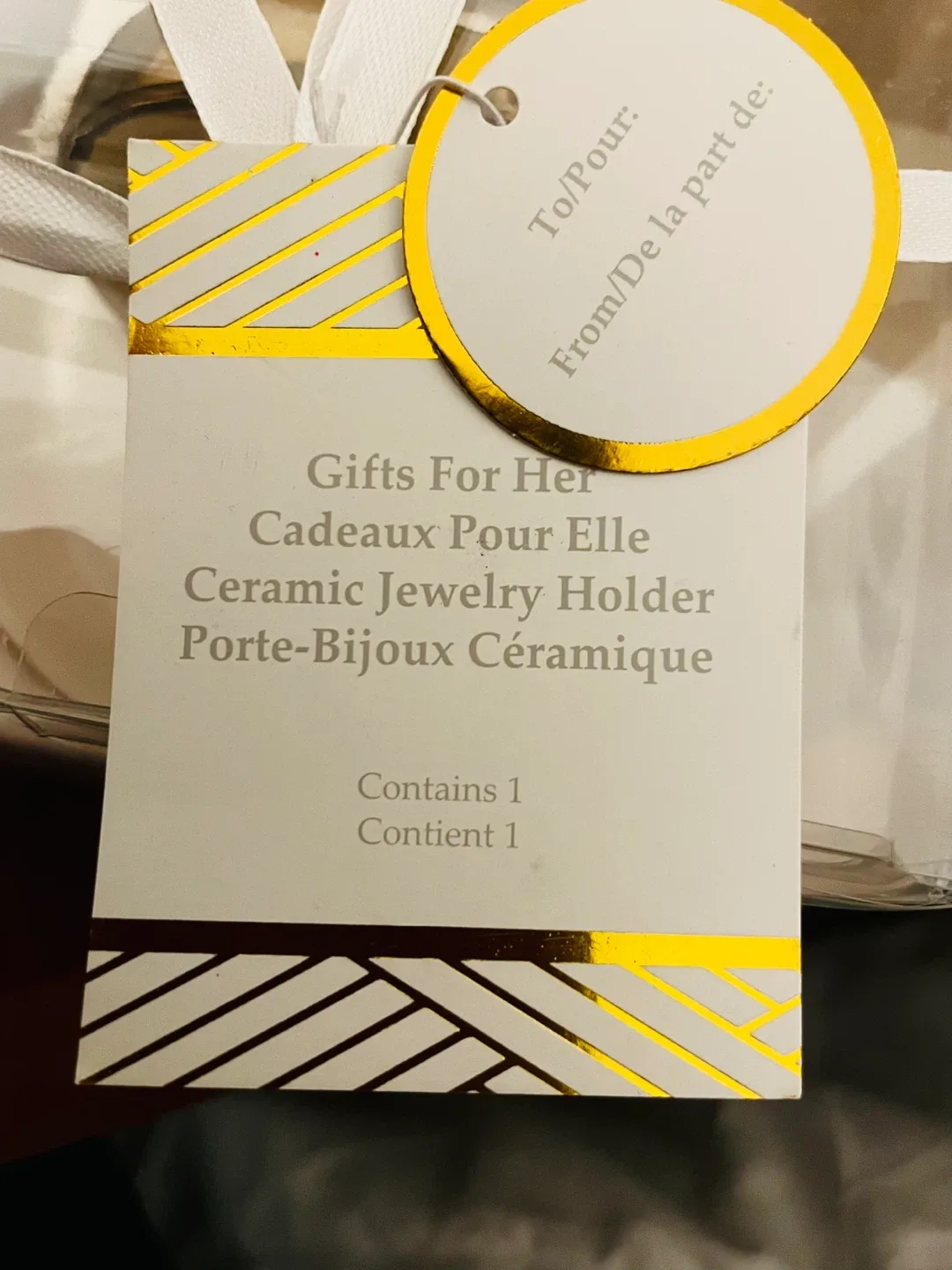 Ceramic Jewelry Holder - New in Box image indicator(3)