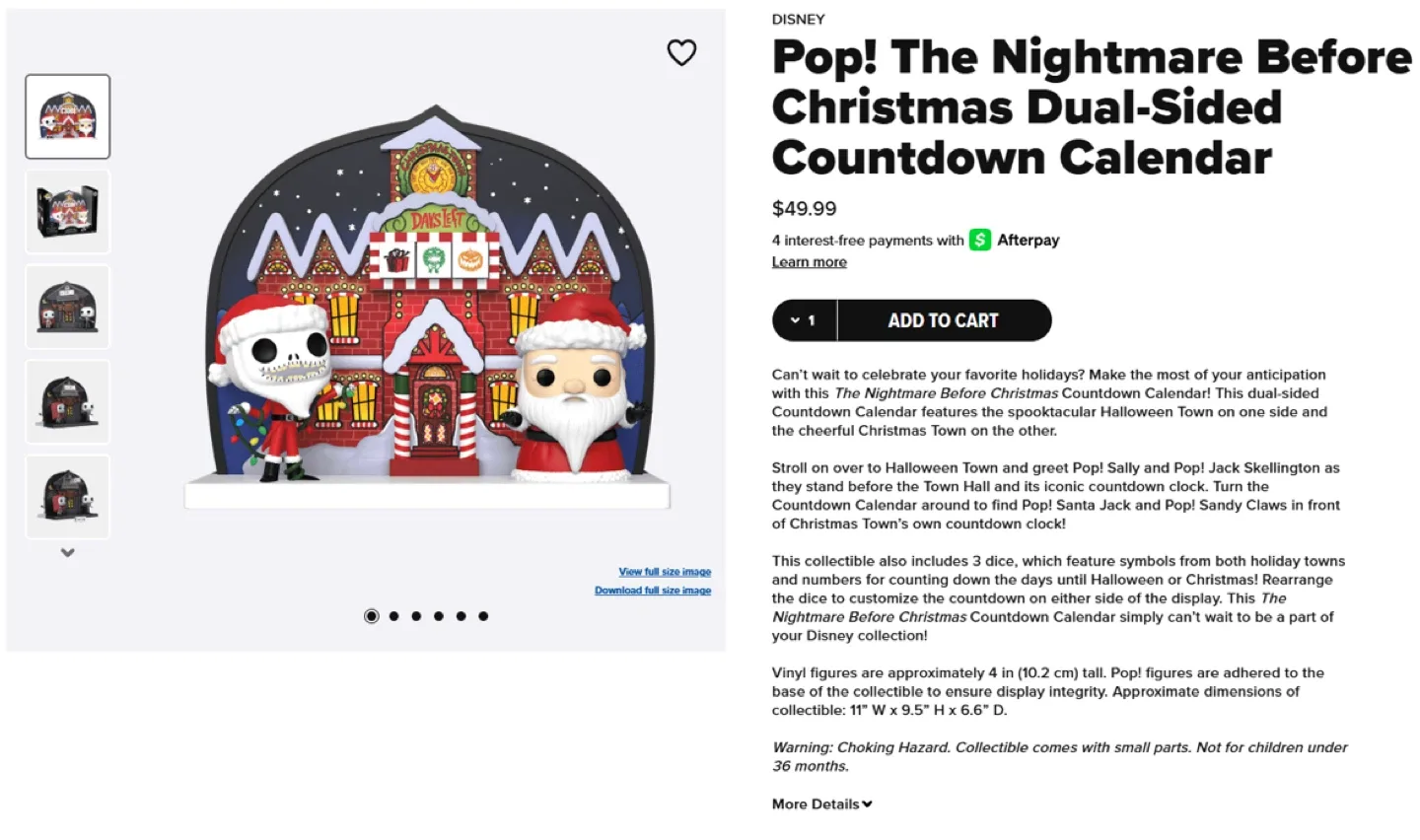 Funko Nightmare Before Christmas Countdown Calendar image indicator(7)
