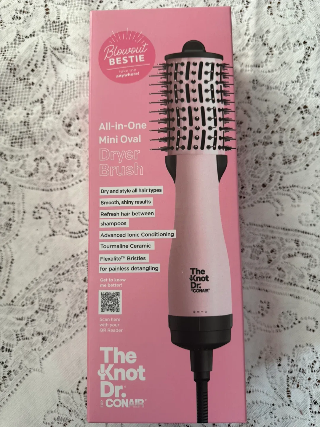 Conair The Knot Dr. Mini Oval Dryer Brush - NEW