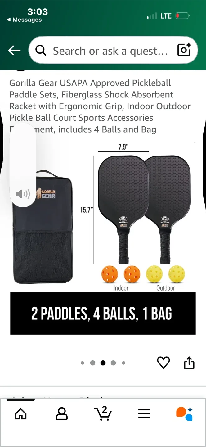 New Gorilla Gear Pickleball Paddle Set image indicator(3)
