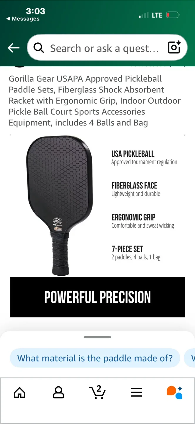 New Gorilla Gear Pickleball Paddle Set image indicator(2)