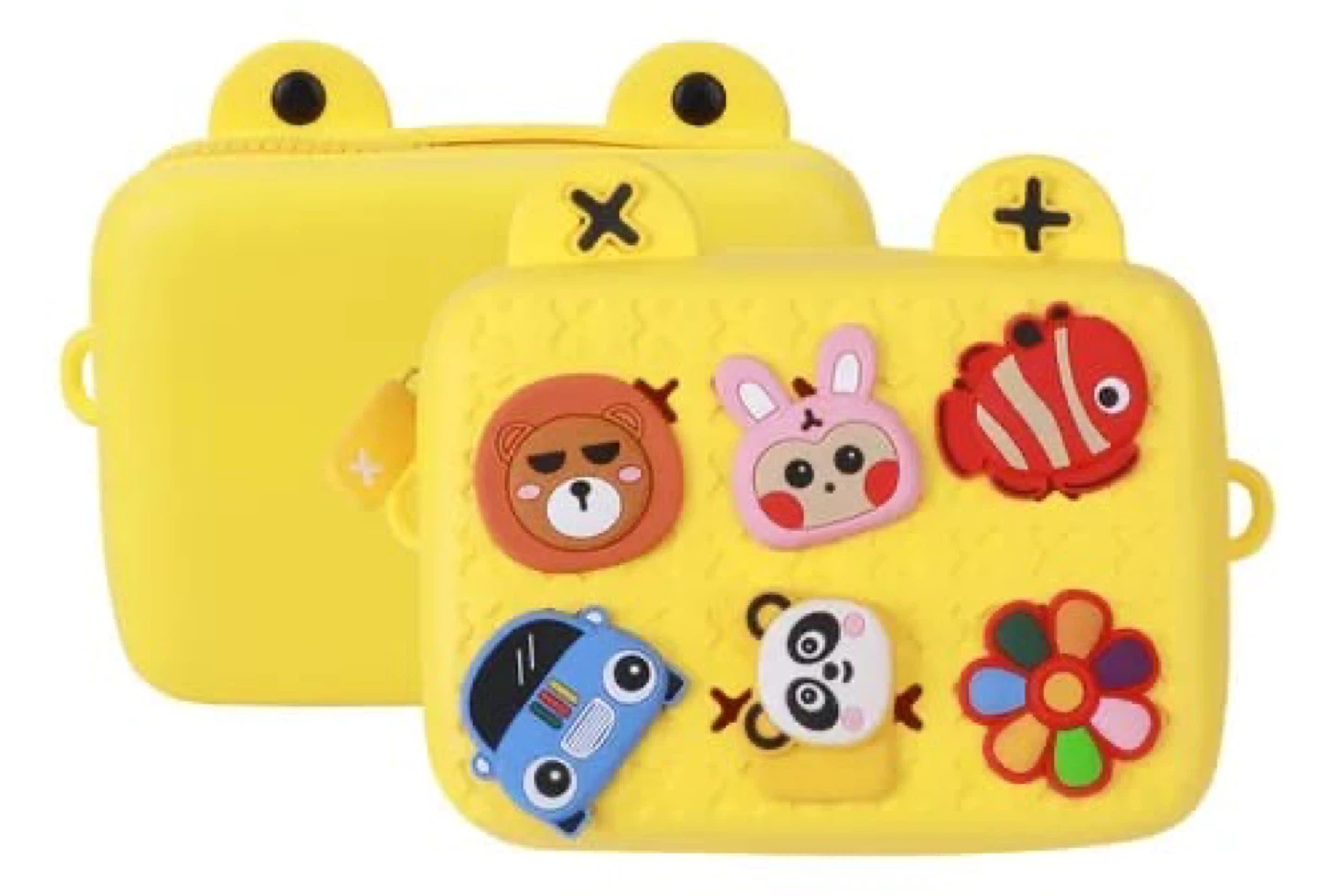 Yellow Animal Design Kids Camera Bag