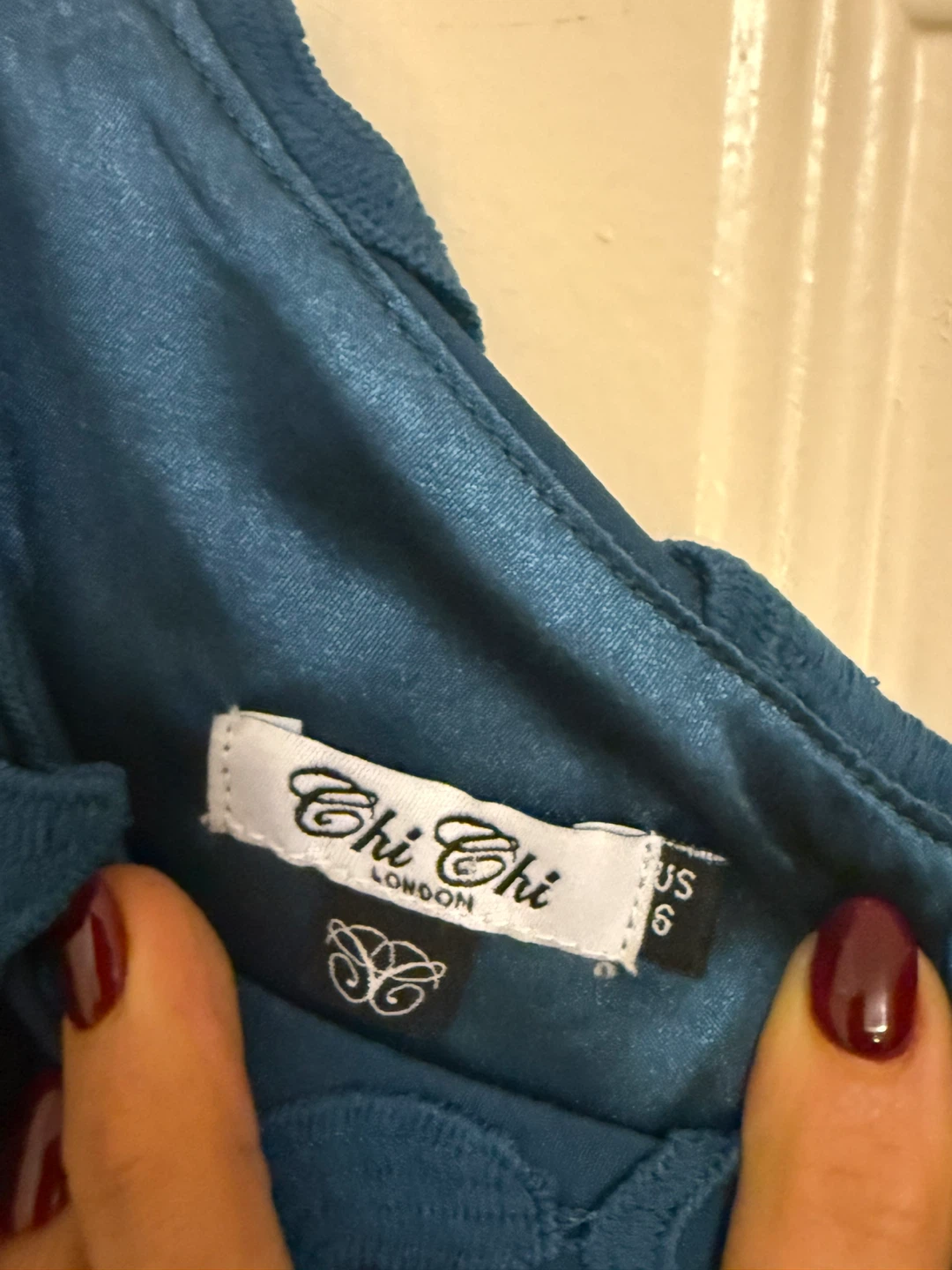 Chi Chi London Teal Lace Dress - Size US 6 - photo 2