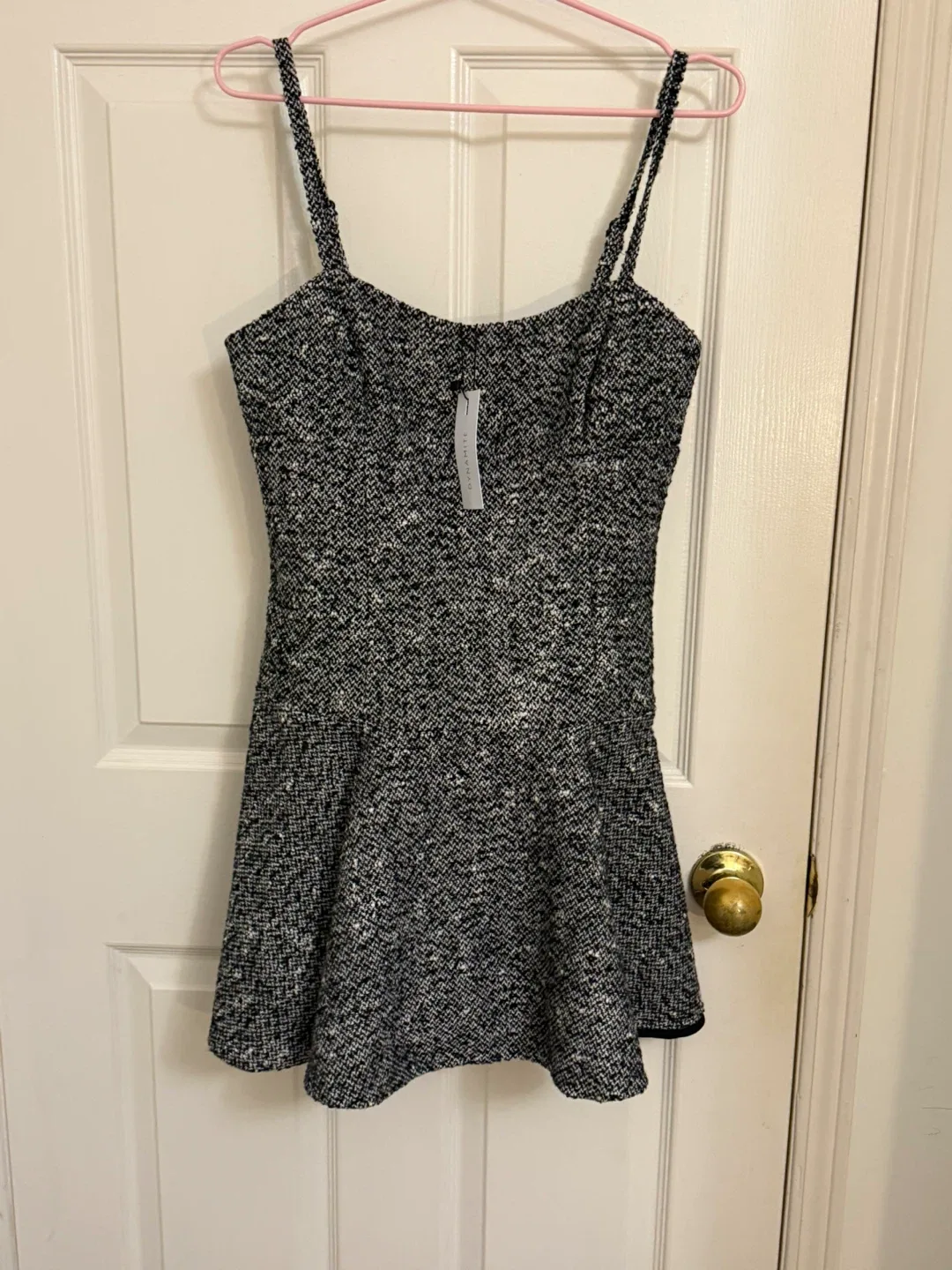 Dynamite Square Neck A-Line Mini Dress - Size P/S