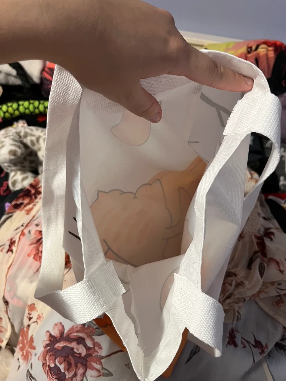 Cute Cat Design Tote Bag image indicator(2)