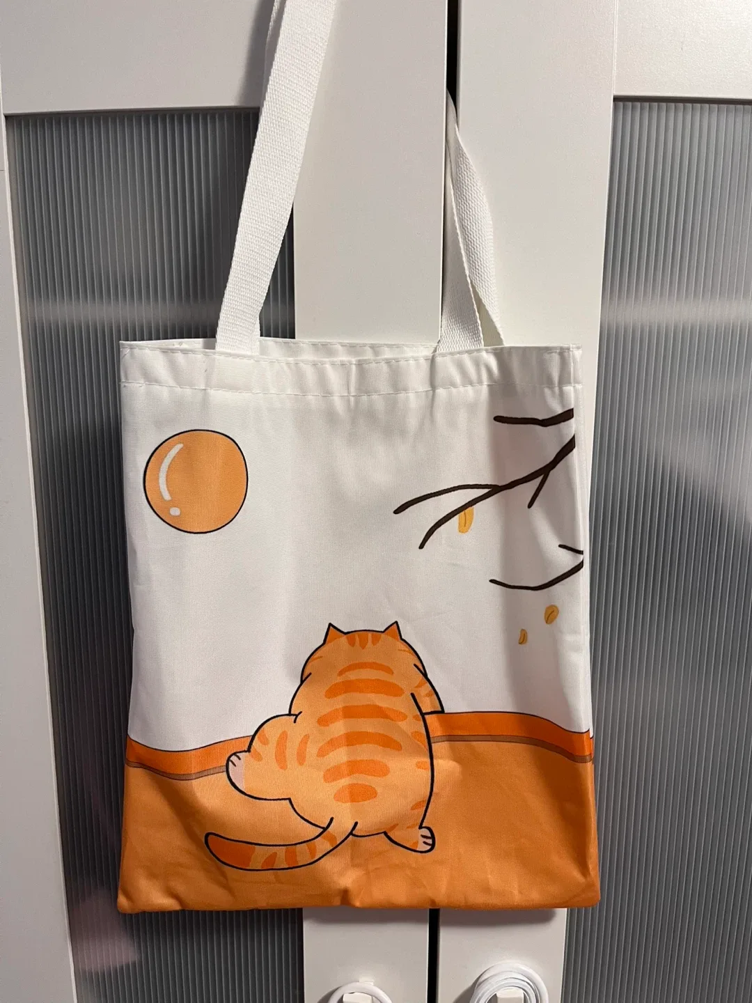 Cute Cat Design Tote Bag