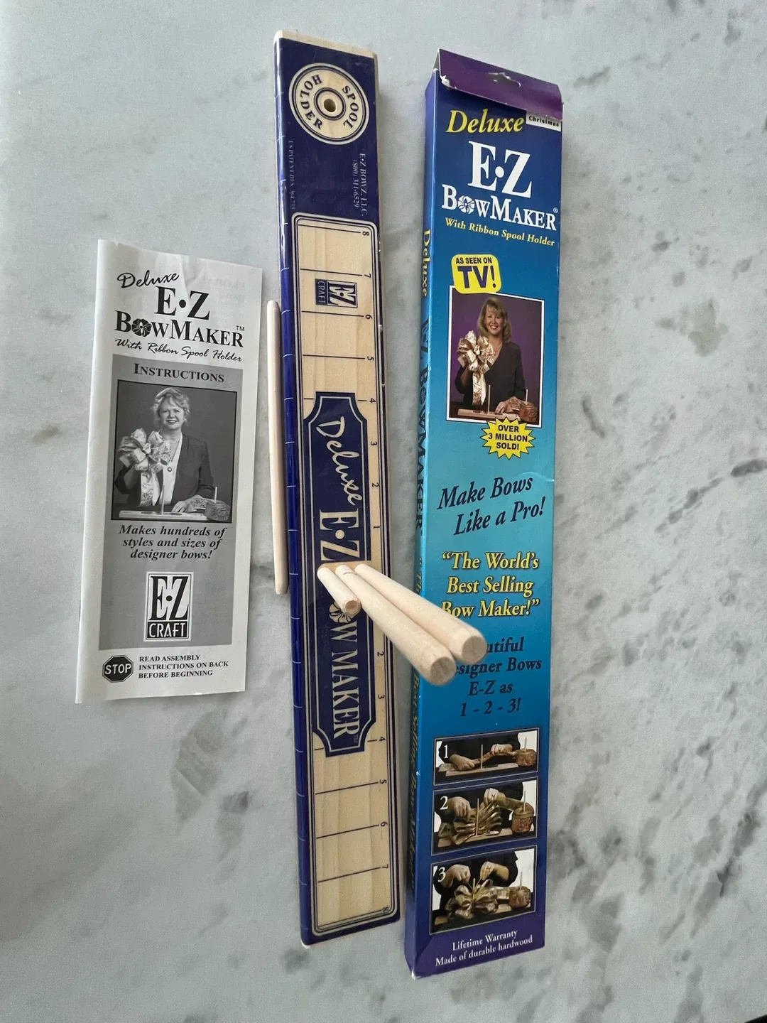 Deluxe E-Z Bow Maker with Ribbon Spool Holder