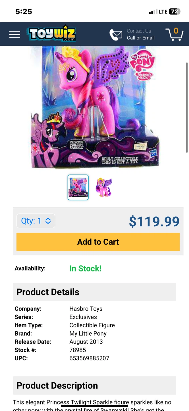 My Little Pony Princess Twilight Sparkle Figure - photo 3