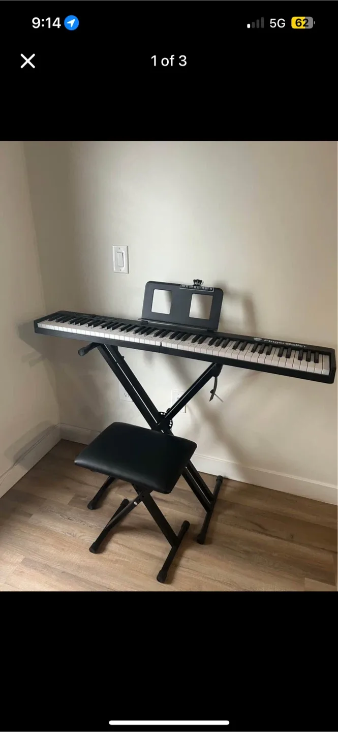 FingerBaller Keyboard with Stand and Bench