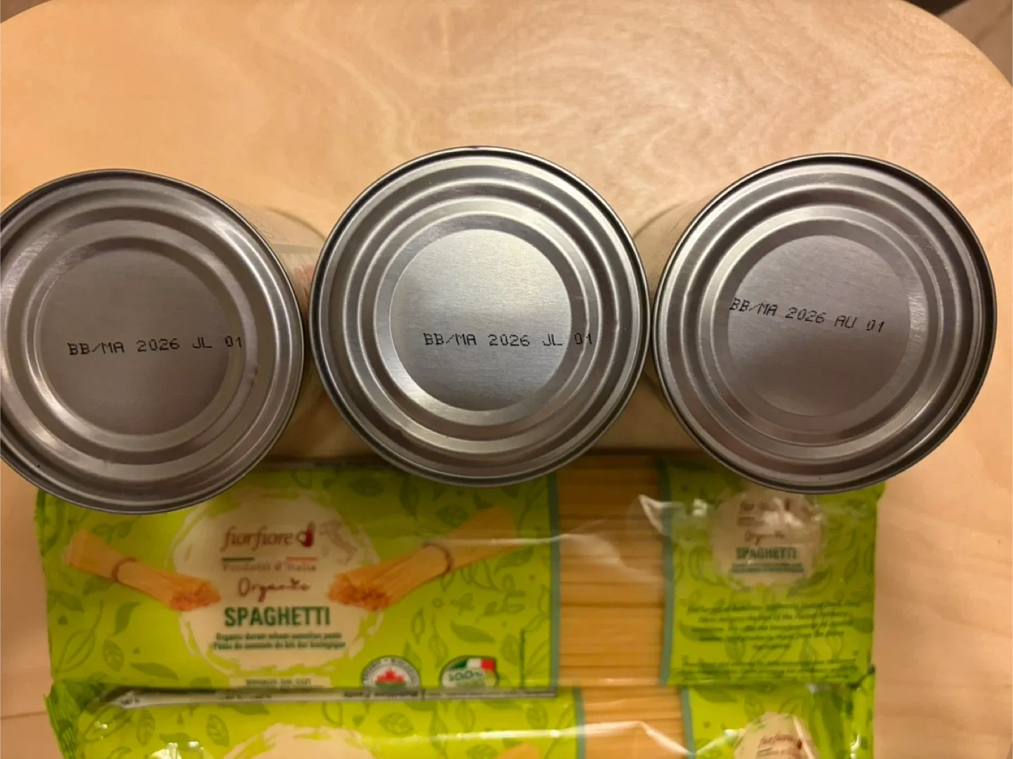 Organic spaghetti and canned beans image indicator(4)