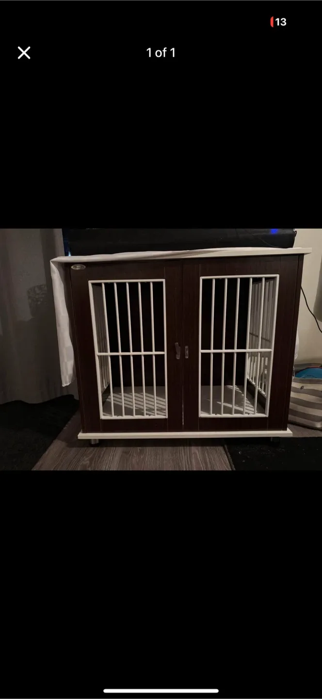 Dark Brown Pet Crate