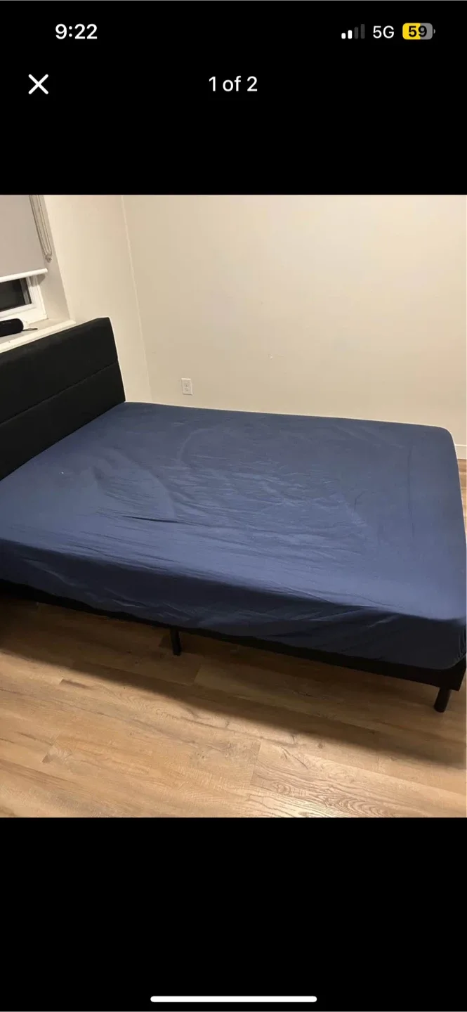 Queen Size Bed Frame & Mattress