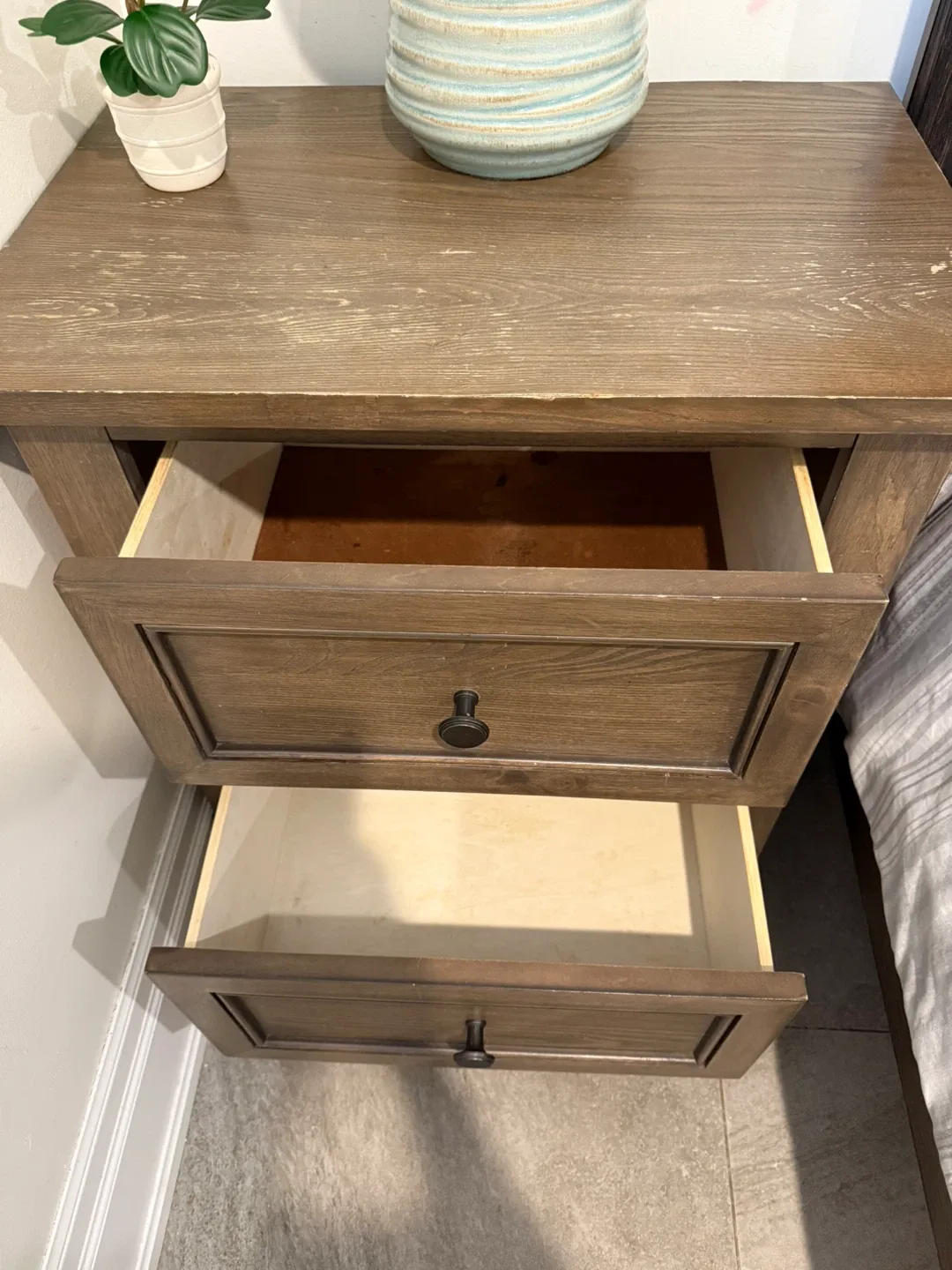 2 wooden nightstands image indicator(3)