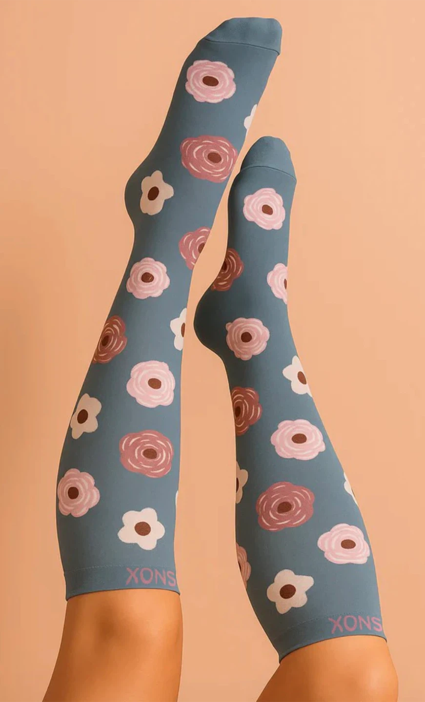 SNOX Compression Socks - Floral Design - photo 2