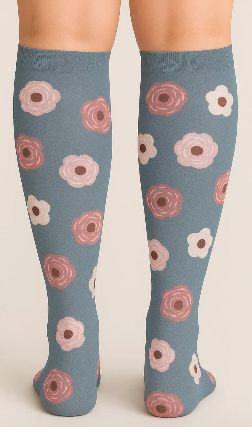 SNOX Compression Socks - Floral Design - photo 3