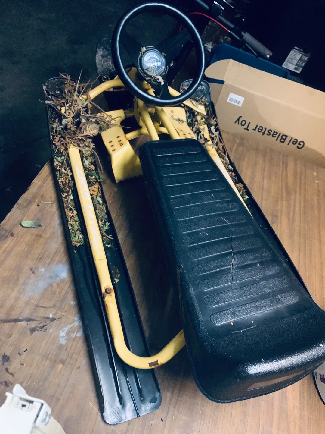 Sled with Steering Wheel