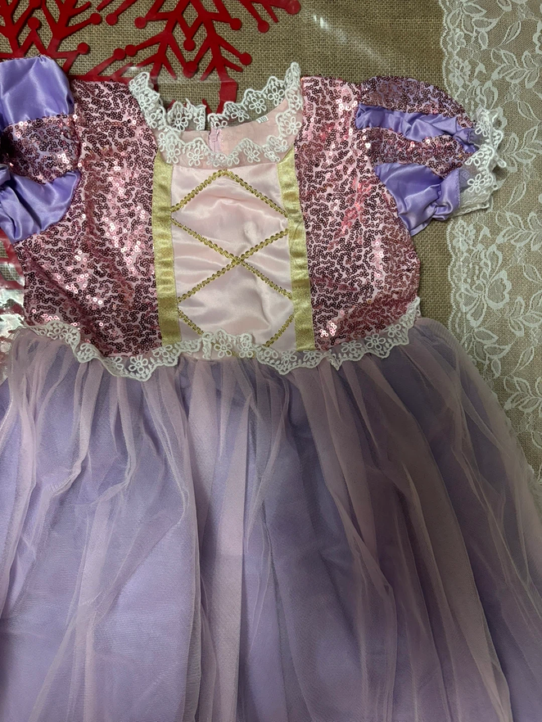Princess Costume Dress with Accessories - Size 140 - photo 3