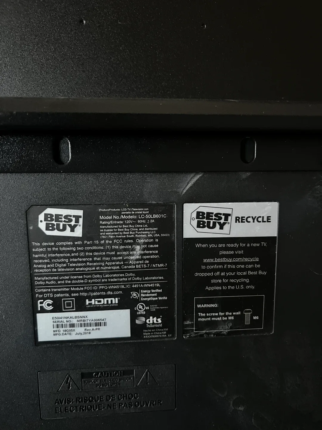 Sharp 50" Smart TV image indicator(8)