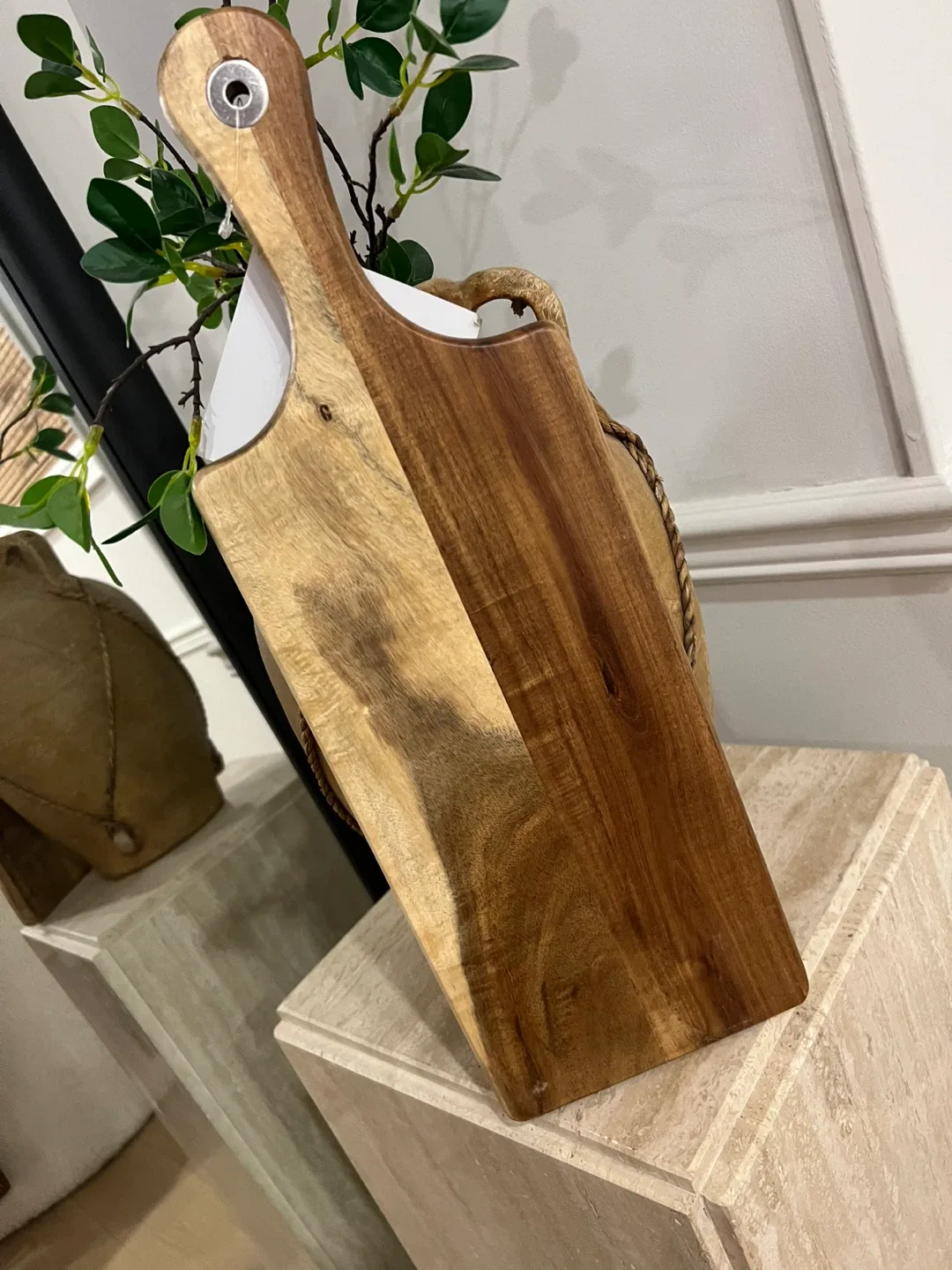 Acacia Wood Paddle Serving Board image indicator(2)