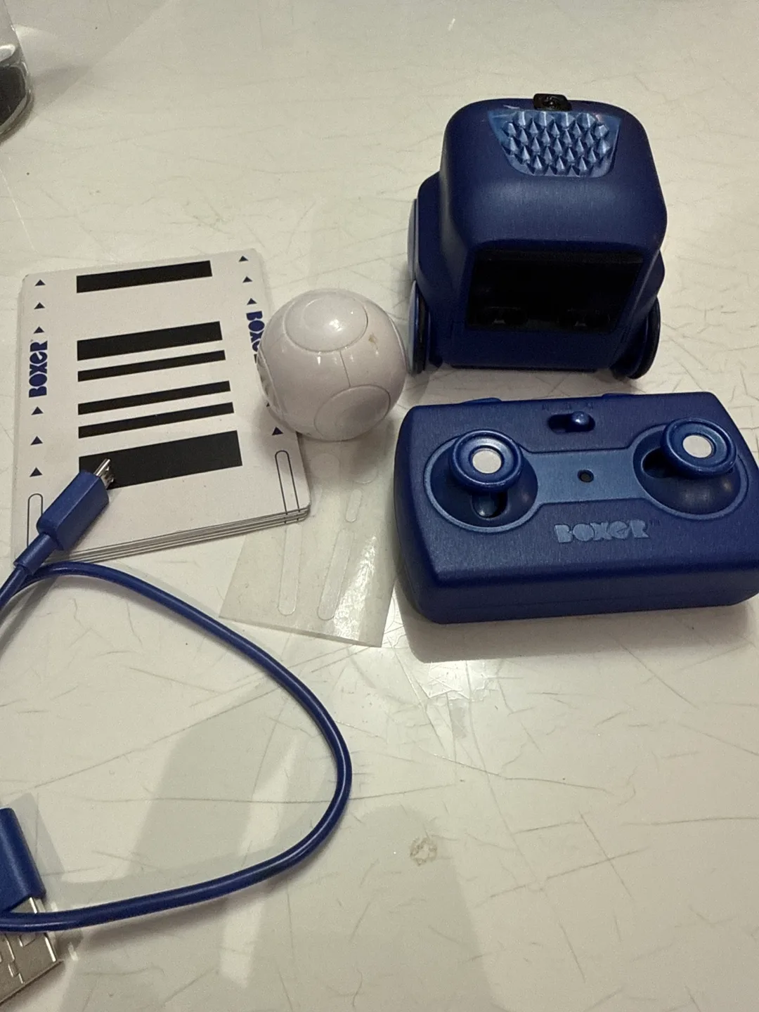 Boxer Interactive AI Robot Toy Blue #cleanout