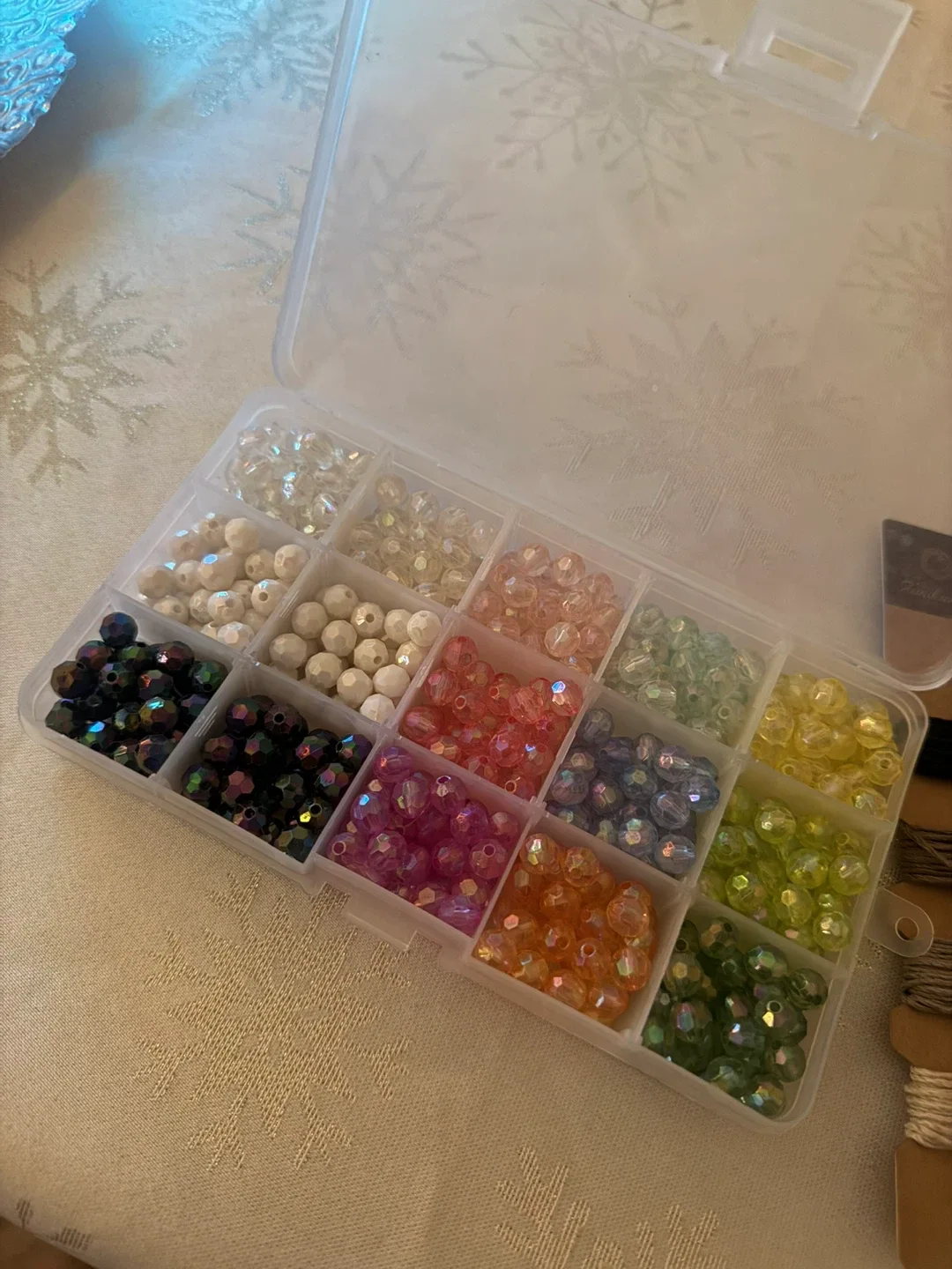 Assorted Colourful Beads With String image indicator(2)