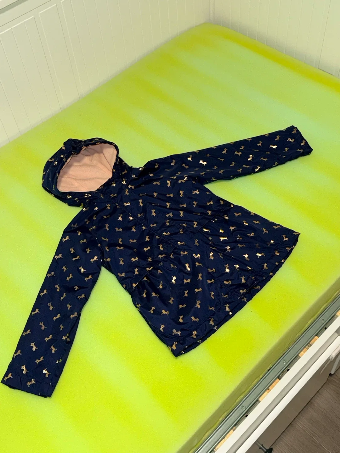 Oshkosh Girl's Gold Horse Print Jacket, Size 6 image indicator(2)