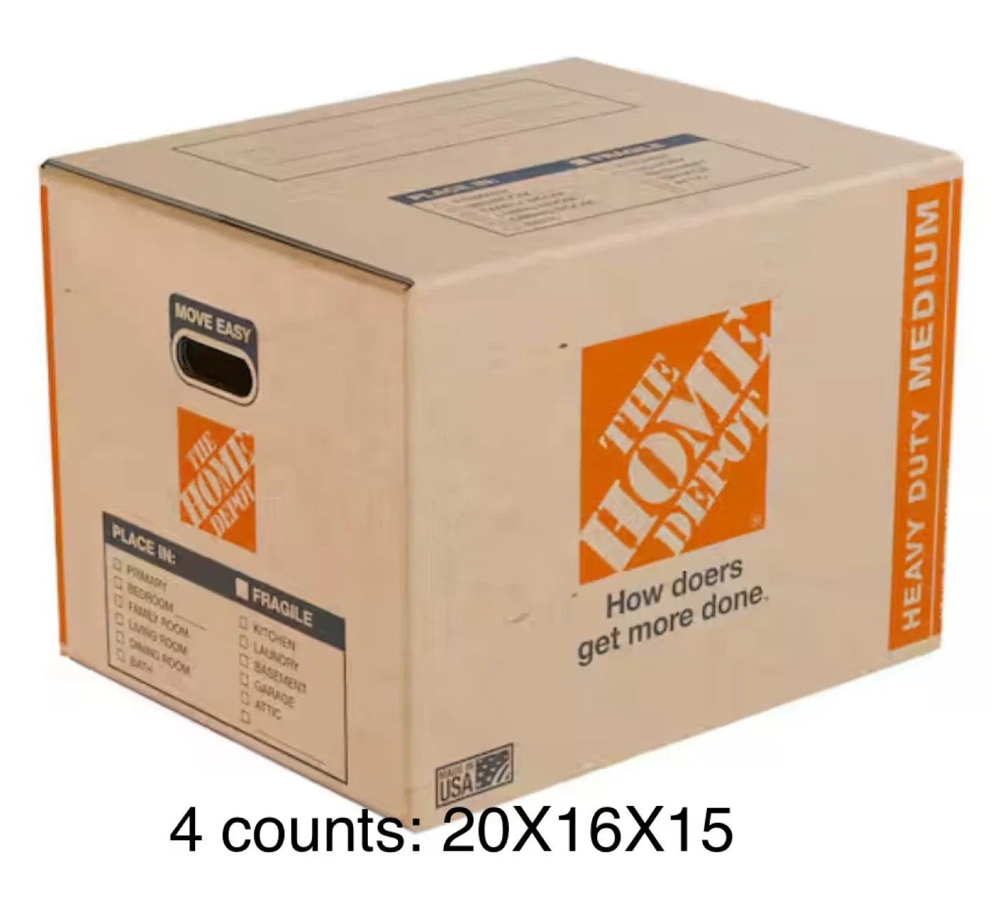 Assorted Moving Boxes - The Home Depot image indicator(3)